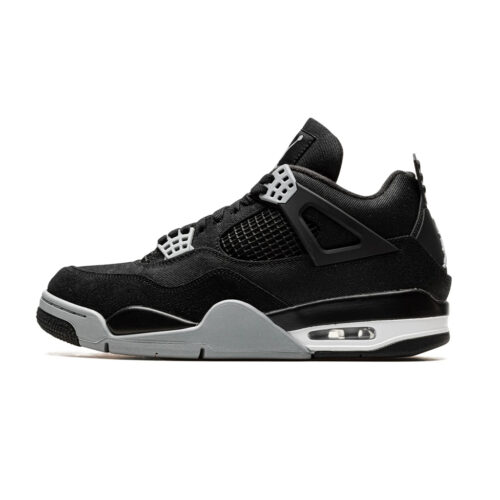 Retro 4 Black Canvas