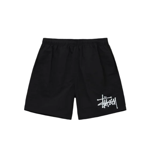 Stussy Water Shorts Big Logo Black