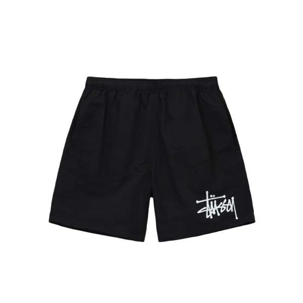 Stussy Water Shorts Big Logo Black
