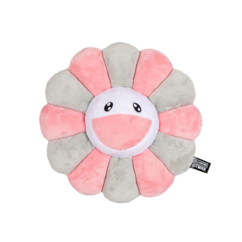 Black Pink Flower Pillow