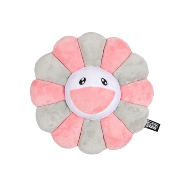 Black Pink Flower Pillow