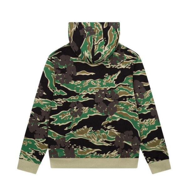 Cotton Wreath Camo Zip Hoodie