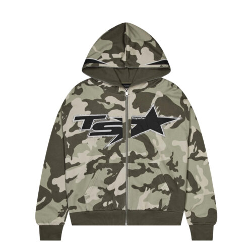 TS Star Camo Zip Hoodie
