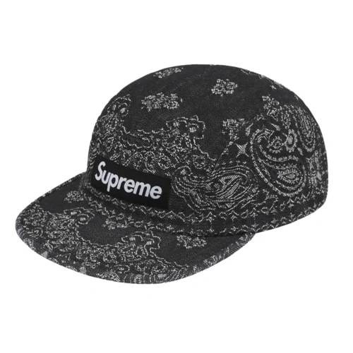 Bandana Jacquard Denim Camp Cap