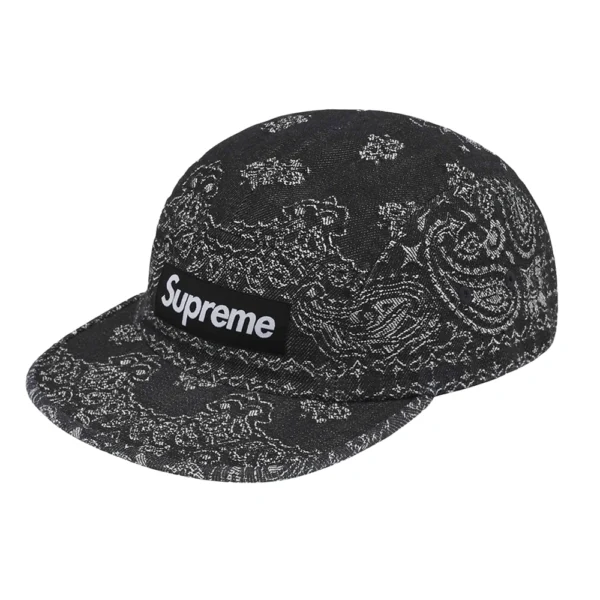 Bandana Jacquard Denim Camp Cap