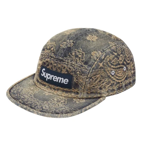 Bandana Jacquard Denim Camp Cap