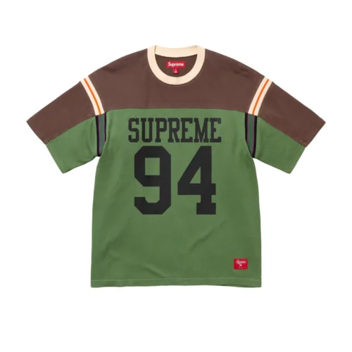 Split S/S Football Top