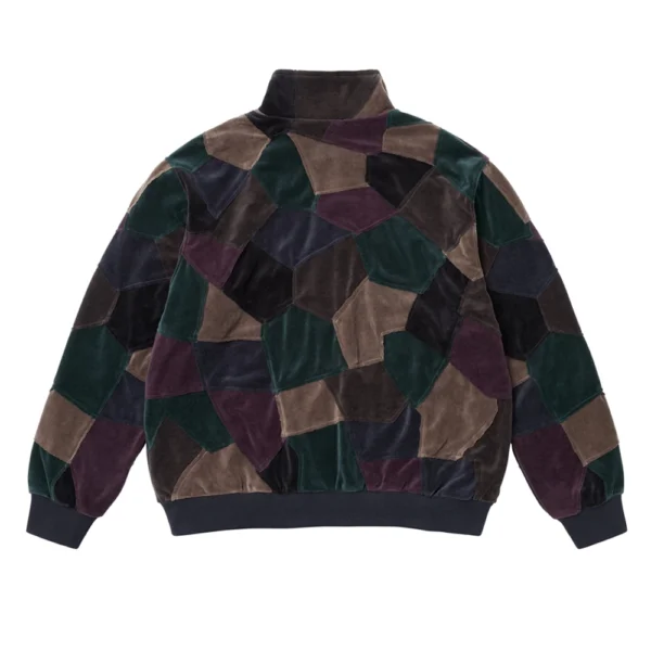 Patchwork Velour Track Jacket