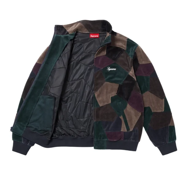 Patchwork Velour Track Jacket